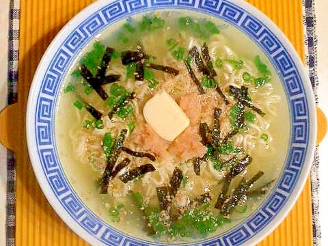 明太バターの塩ラーメン レシピ 作り方 By テツオ63 楽天レシピ